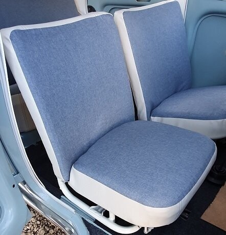 Coiffes sièges avants et banquette arrière Renault 4CV Coiffes sièges avants et banquette arrière Renault 4CV