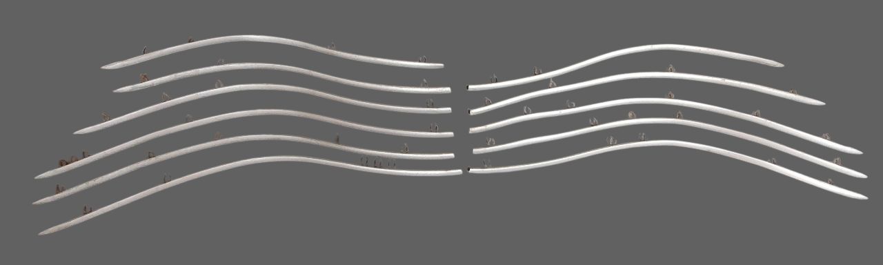 Moustaches Renault 4CV (lot de 11 pièces)