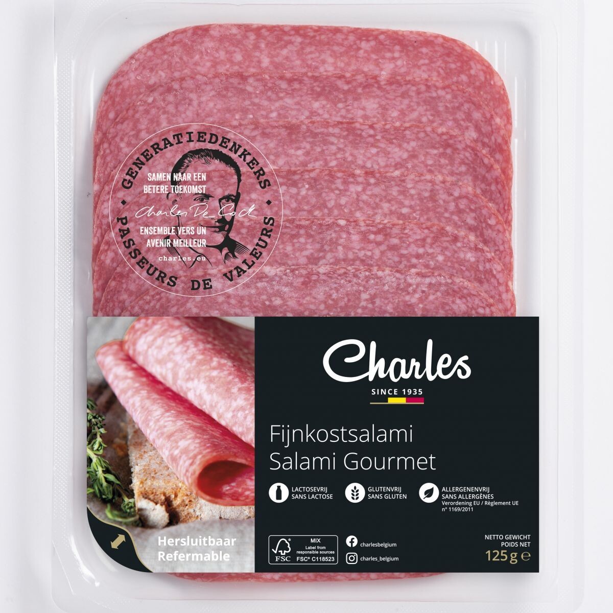 Fijnkost salami 125gr