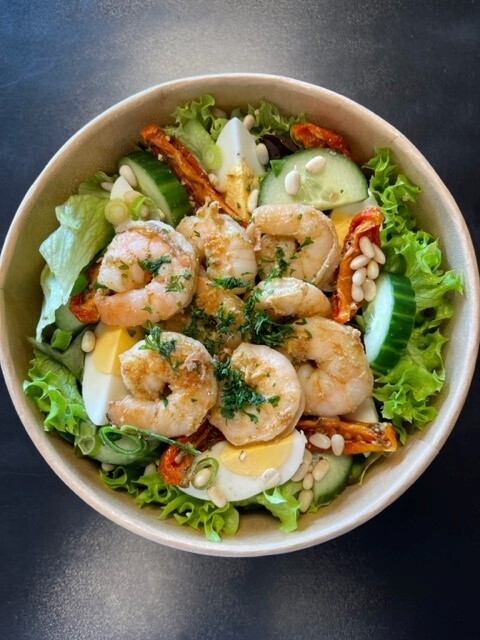 Salade scampi