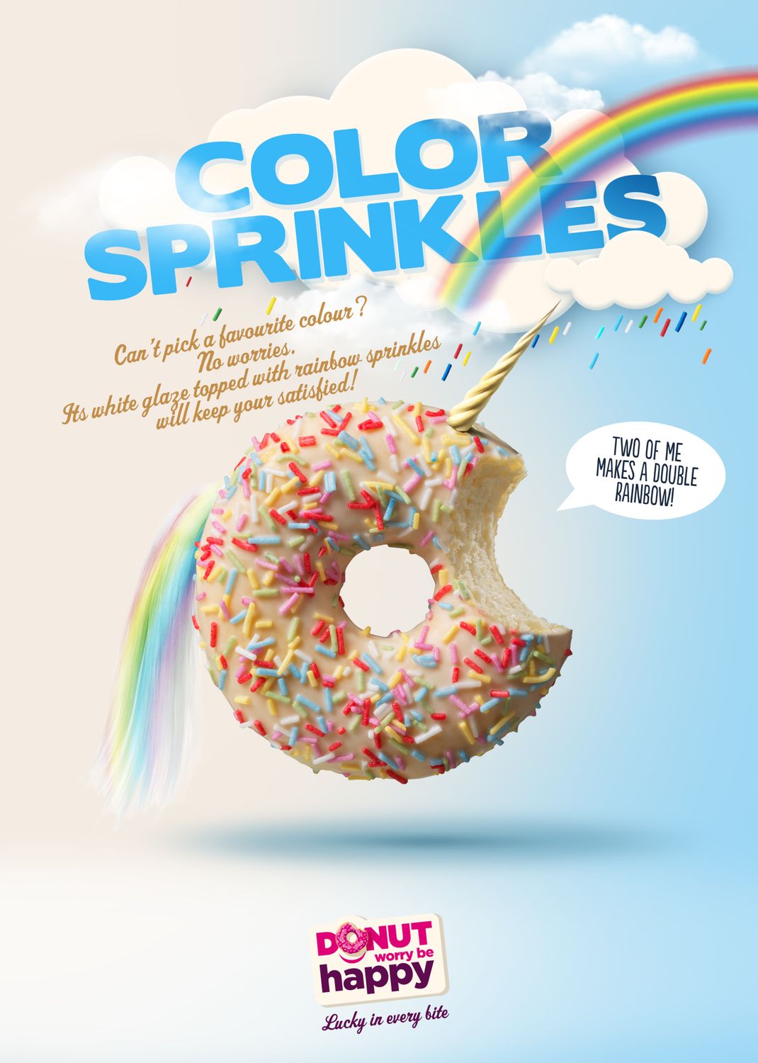 Donut color sprinkles