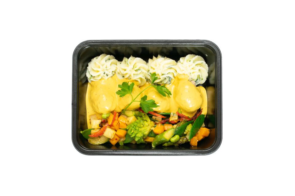 Gehaktballetjes in mosterdsaus met puree