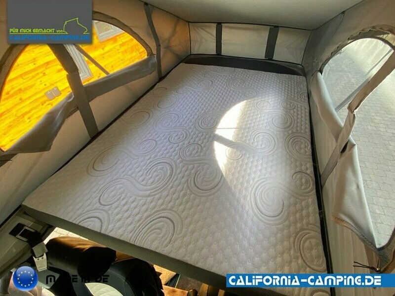 Matratze/Topper für das Aufstelldach des VW California mit Lattenrost - alle Modelle T5-T6