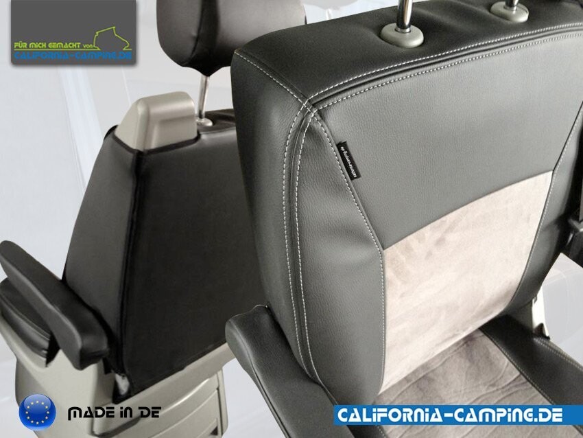 Housse De Siège Avant CARPASSION Pour VW Transporter T5 Van - Graphite - Taille M
