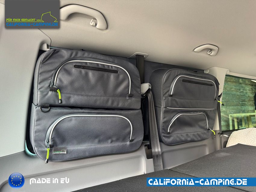 Fenstertasche in Anthrazit für den VW T5-T6.1 mit Innenverkleidung, Fahrerseite