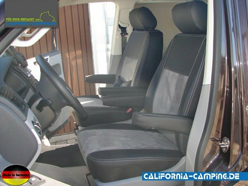 Housses de siège pour VW T5.2-T6.1 California Ocean / Coast & Beach avec banquette deux places Housses de siège pour VW T5.2-T6.1 California Ocean / Coast & Beach avec banquette deux places