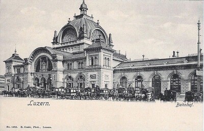 Luzern – Bahnhof um 1900