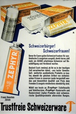 Friedr. Steinfels Zürich - Trustfreie Schweizerware - Zephyr