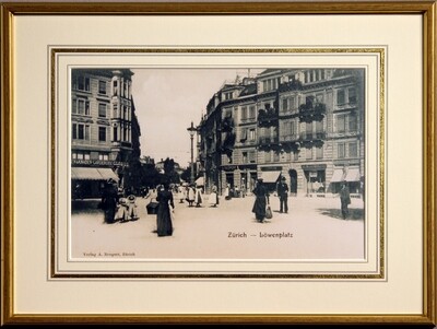 Zürich - Löwenplatz um 1900