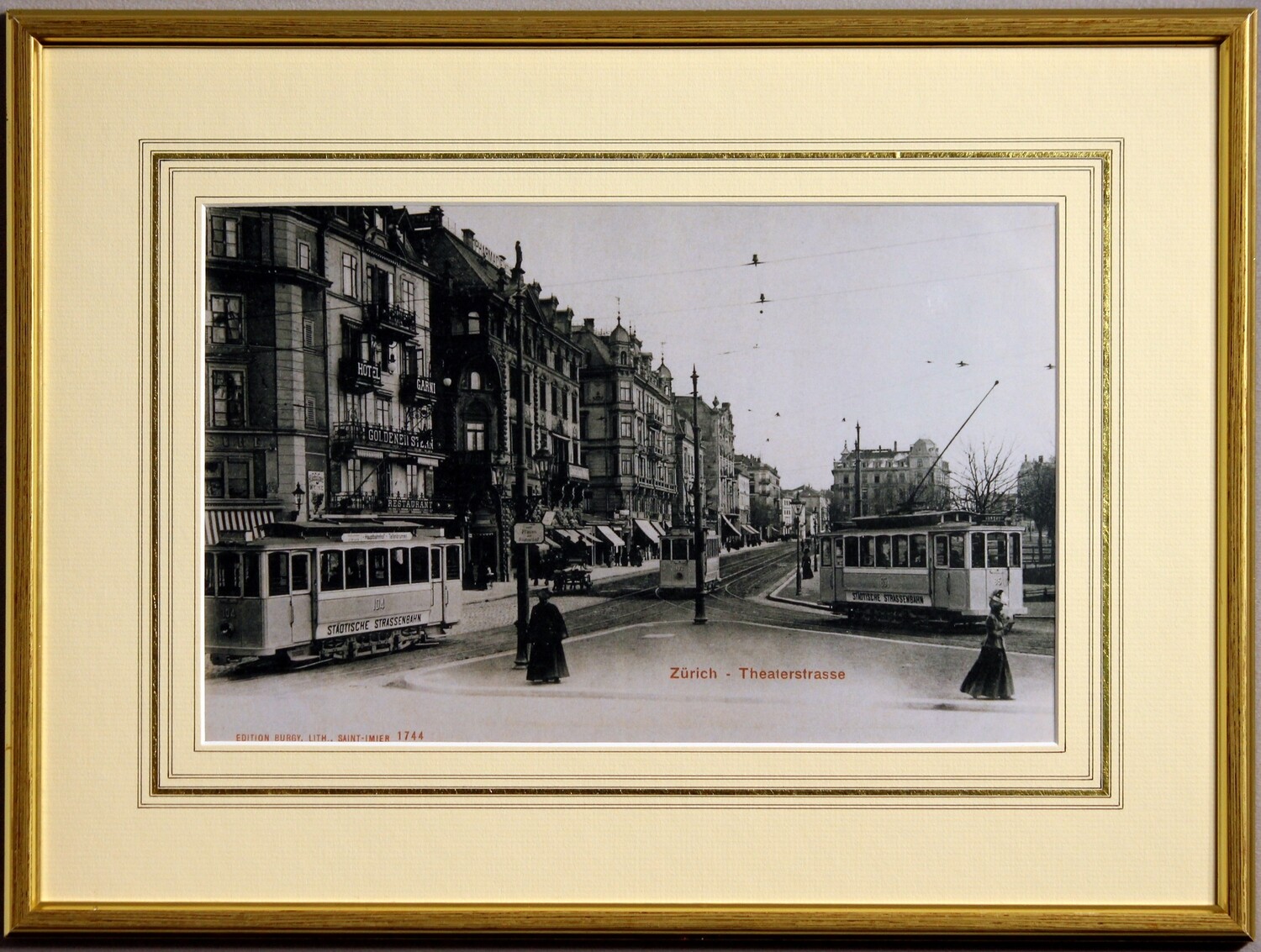 Zürich - Theaterstrasse - Bellevue um 1900