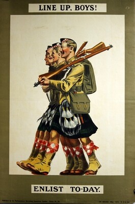 Line up, Boys - Enlist to-Day
