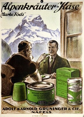 Ernst Otto - Alpenkräuter-Käse - Marke Tödi, Grüninger Näfels