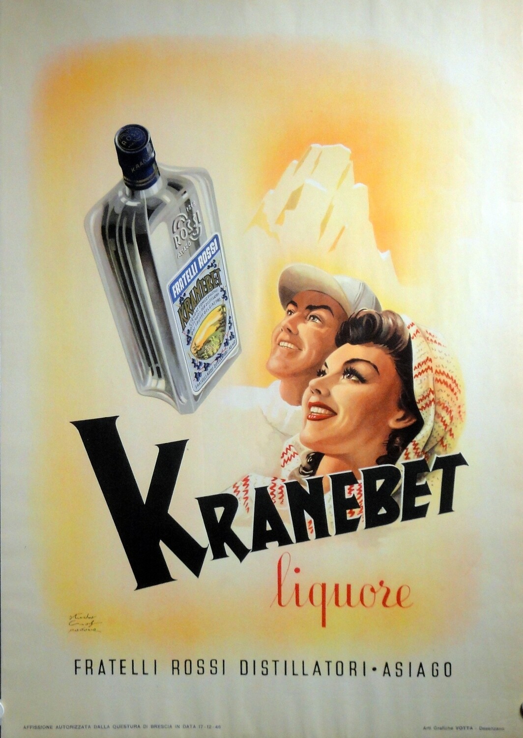Kranebet liquore - Fratelli Rossi Distillarori, Asiago
