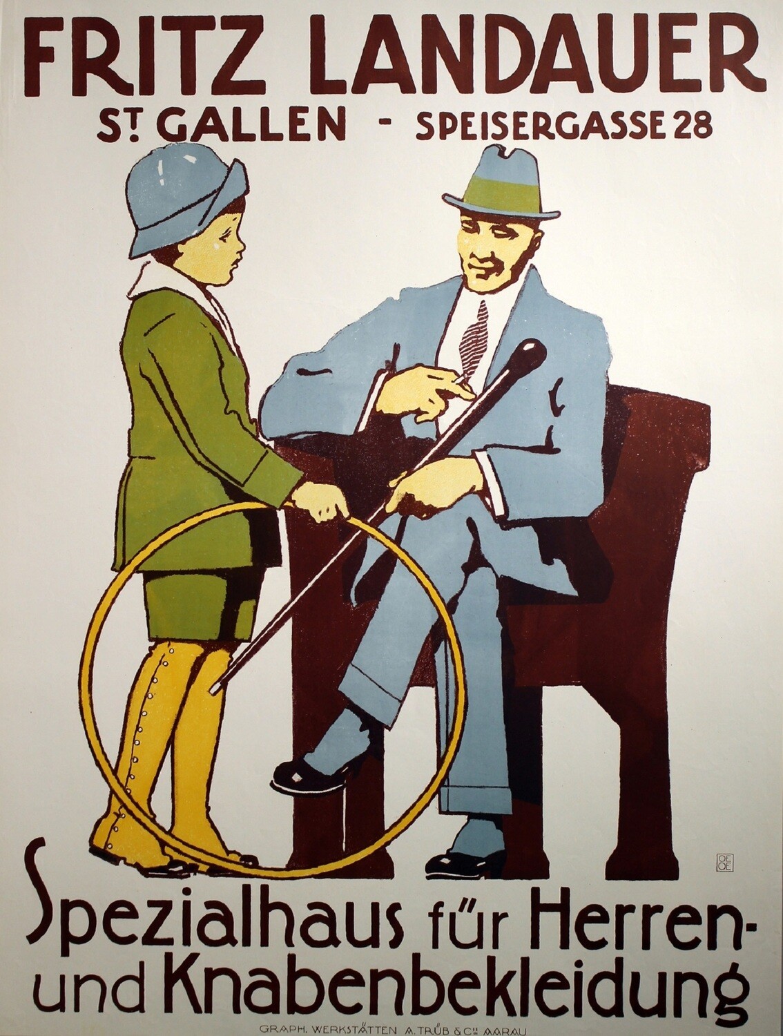 Oesch Albert Seb. - Fritz Landauer - Spezialhaus für Herren- und Knabenbekleidung