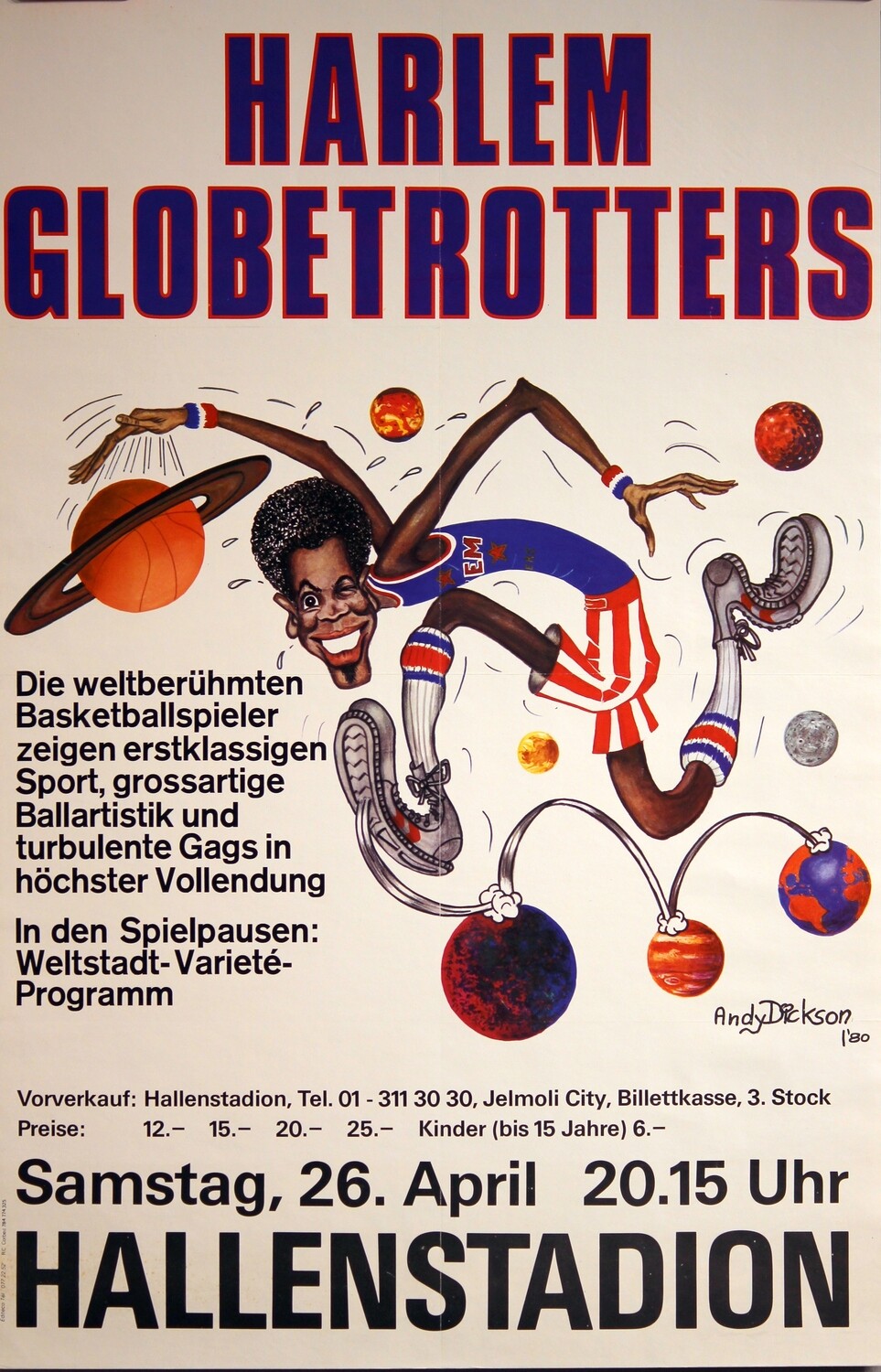 Dickson A. - Harlem Globetrotters  im Hallenstadion Zürich