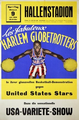 Harlem Globetrotters im Hallenstadion Zürch 1958