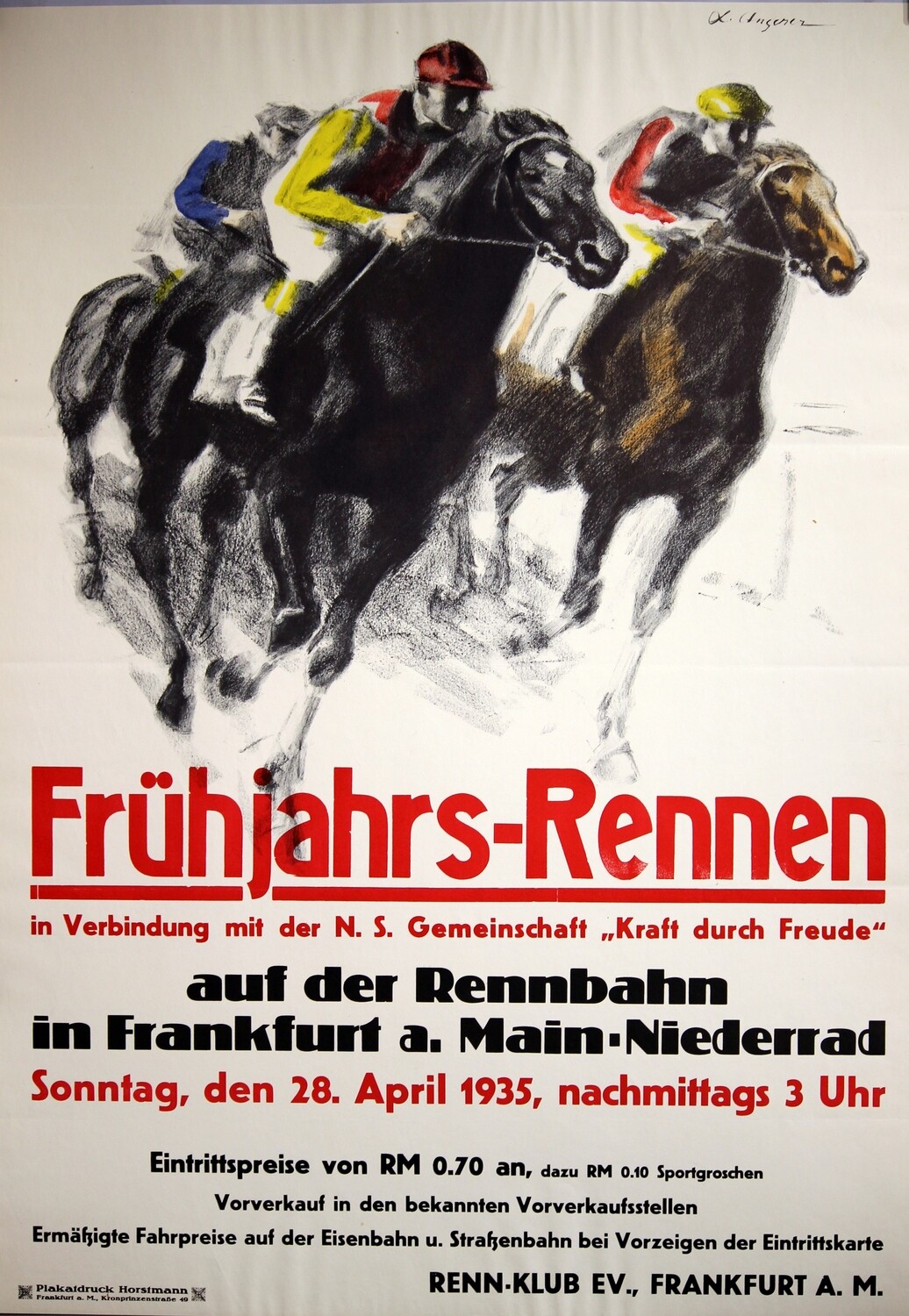 Angerer L. - Frühjahrs-Rennen in Frankfurt 1935