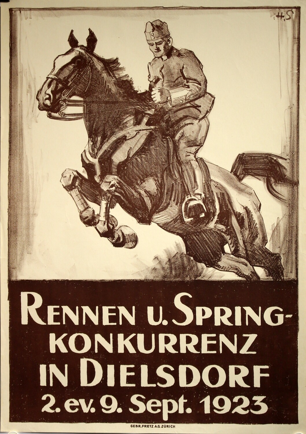 Rennen u. Springkonkurrenz in Dielsdorf 1923