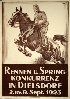 Rennen u. Springkonkurrenz in Dielsdorf 1923