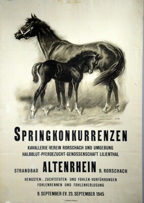 Hugentobler Iwan E. - Springkonkurrenzen Altenrhein 1945