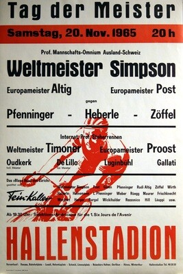 Tag der Meister 1965 im Hallenstadion Zürich