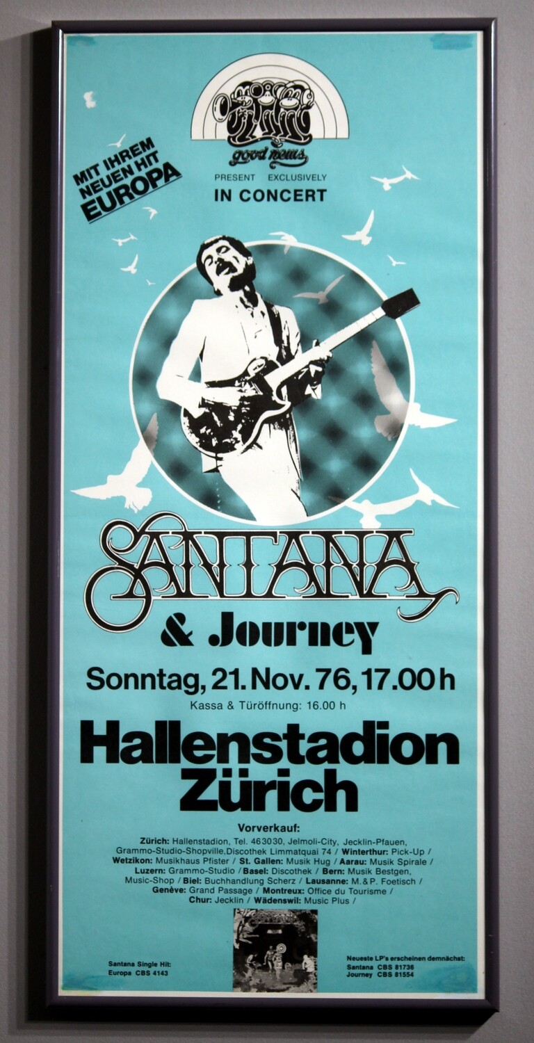 SANTANA &amp; Journey in Zürich &#39;76