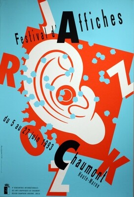 Le Quernec Alain - Jazz - Rock - Festival d&#39;Affiches - Chaumont &#39;93
