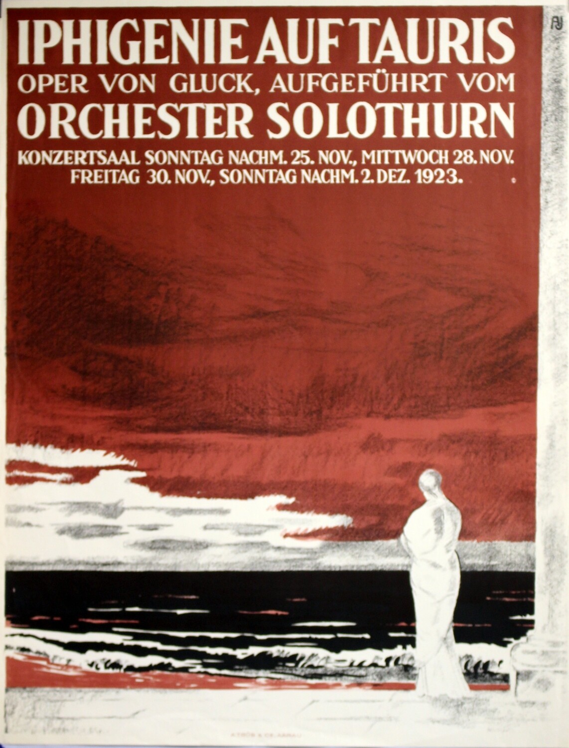 Iphigenie auf Tauris - Oper von Gluck - Orchester Solothurn 1923