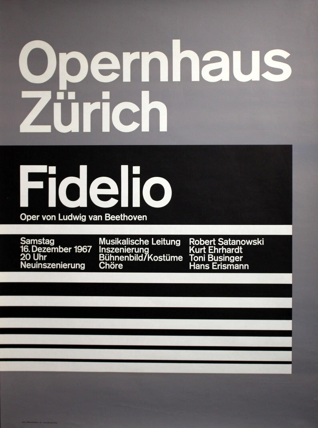 Müller-Brockmann, Opernhaus Zürich - Fidelio