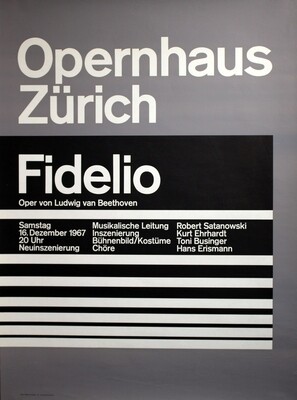 Müller-Brockmann, Opernhaus Zürich - Fidelio