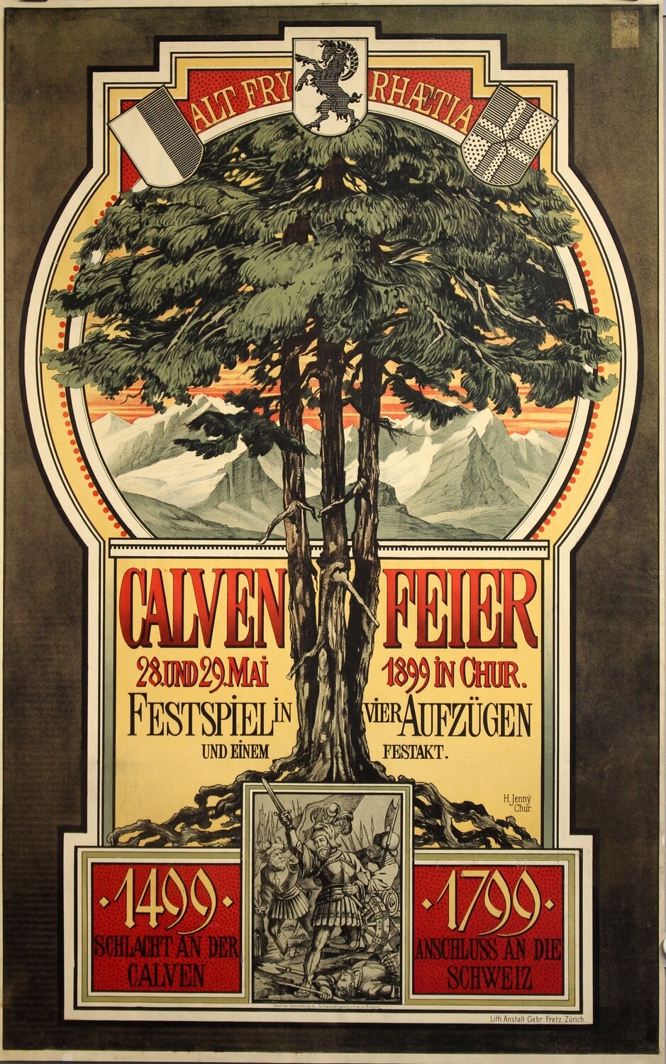 Jenny H., Calvenfeier Chur, Rhätia 1899