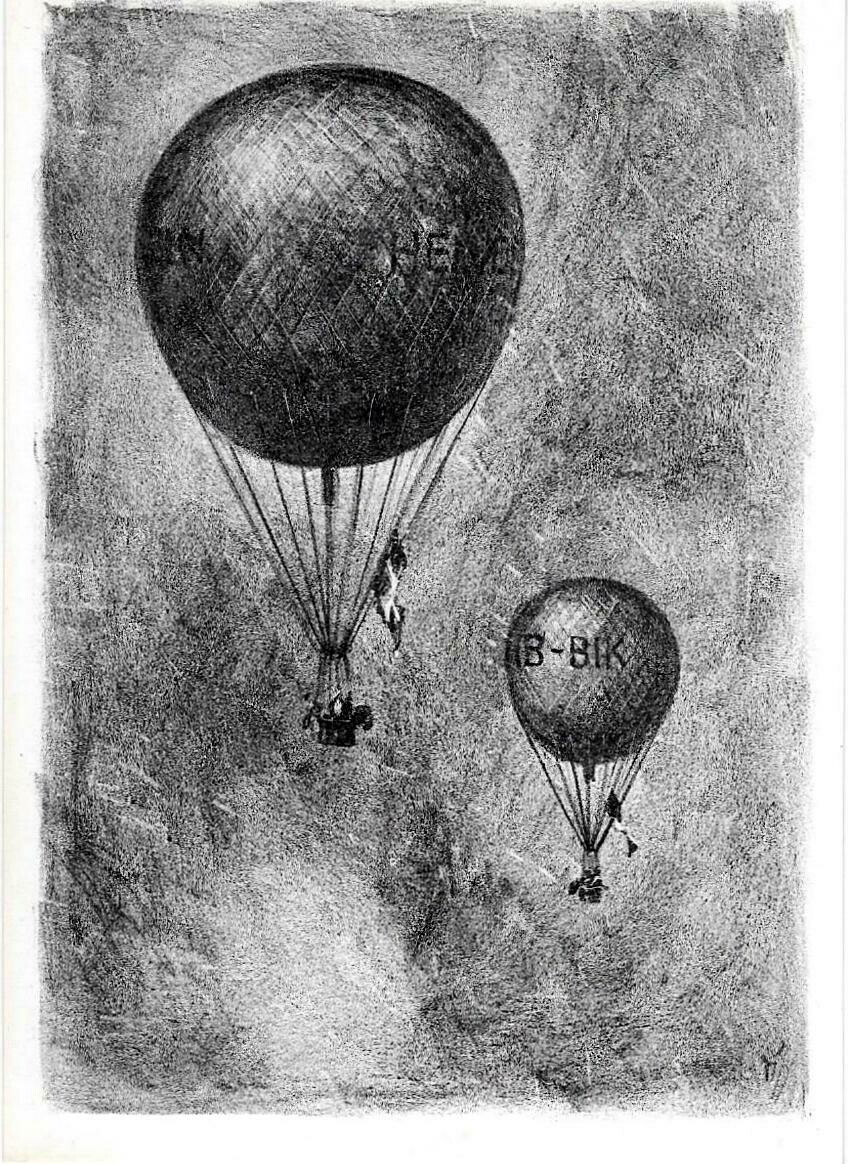 Ballongruppe Mittelland - Ballon Mungg - Jubiläumsfahrt Olten 1958