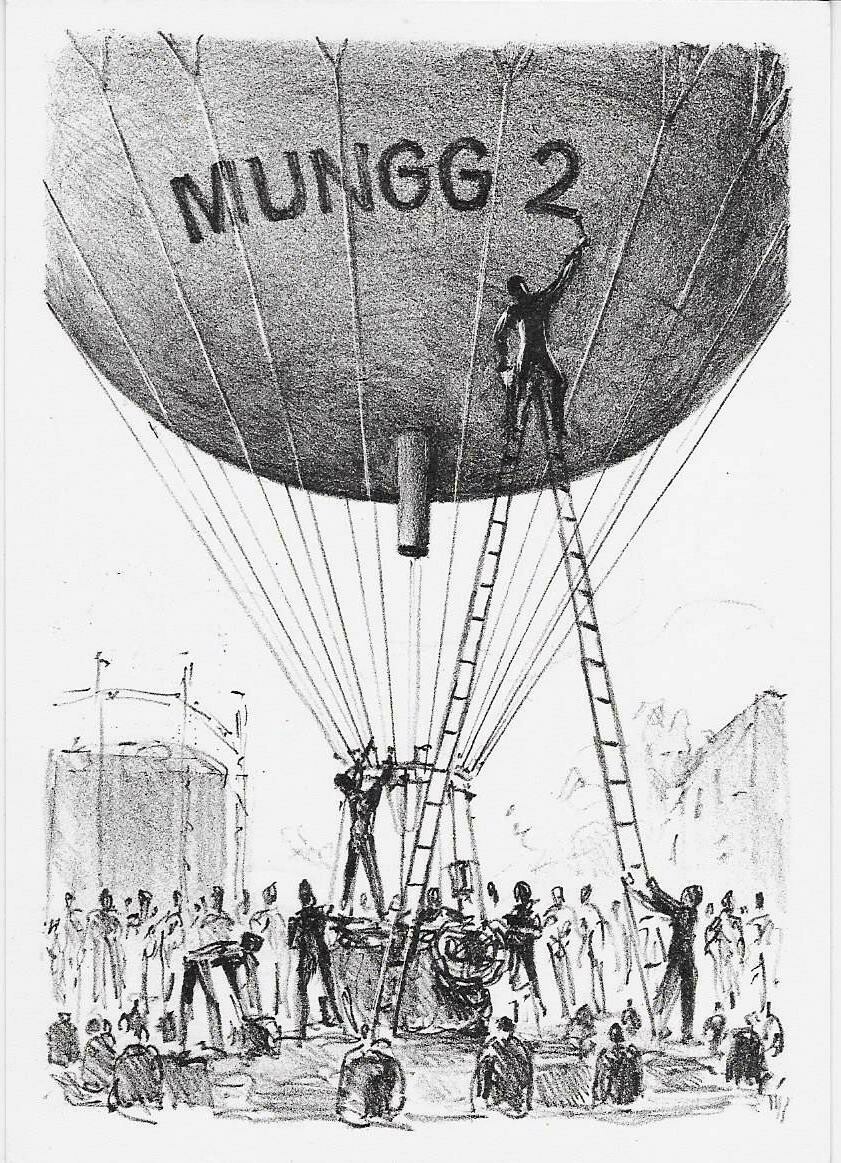 Ballongruppe Mittelland - Ballon Mungg - Ballontaufe Olten 1958
