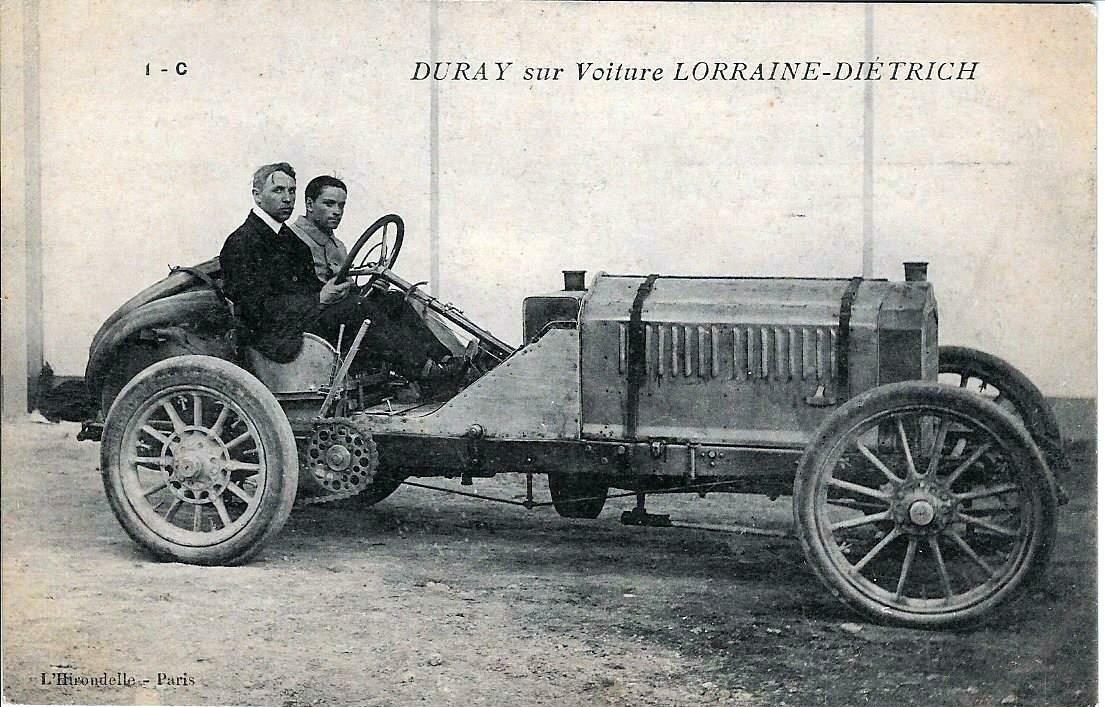 Duray sur Voiture Lorraine-Dietrich