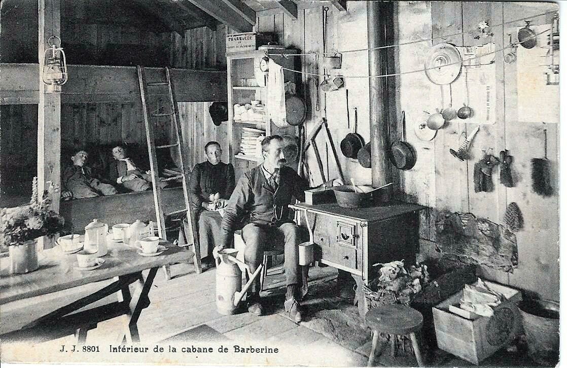 Intérieur de la cabane de Barberine