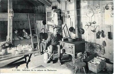 Intérieur de la cabane de Barberine