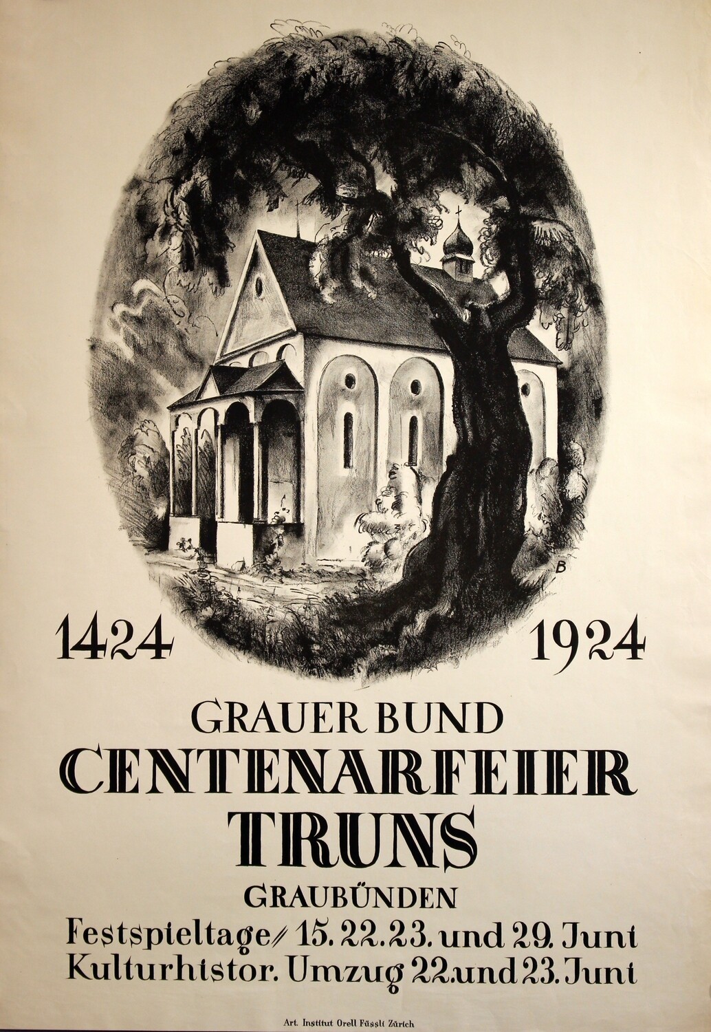 Baumberger Otto - Centenarfeier Truns Graubünden 1924