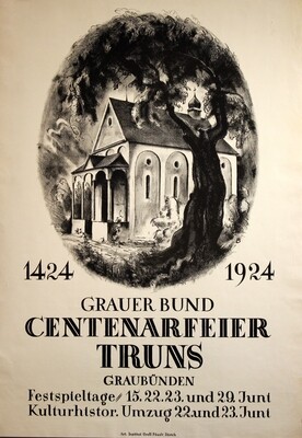 Baumberger Otto - Centenarfeier Truns Graubünden 1924