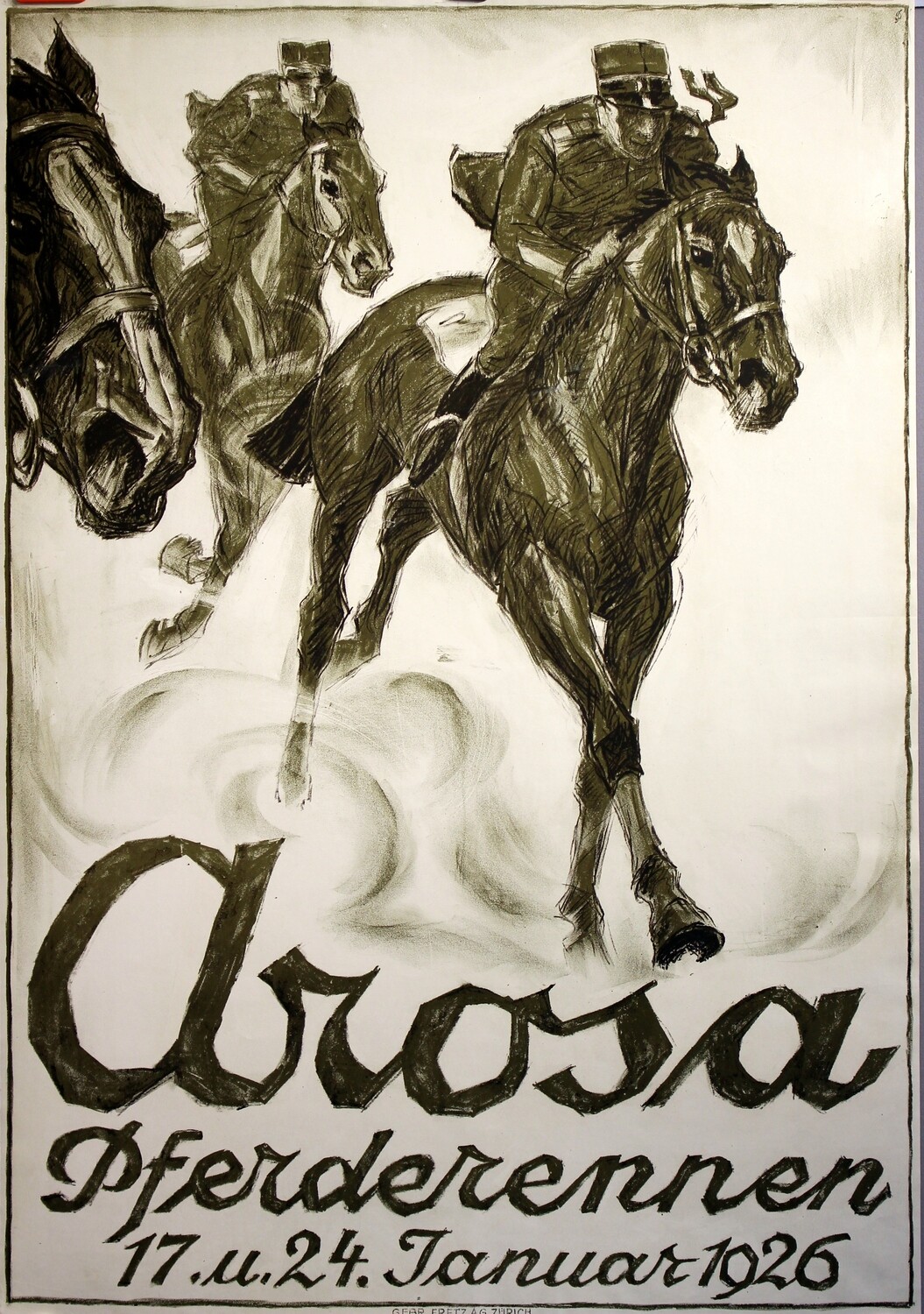 Laubi Hugo - Arosa Pferderennen 1926
