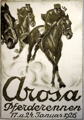 Laubi Hugo - Arosa Pferderennen 1926