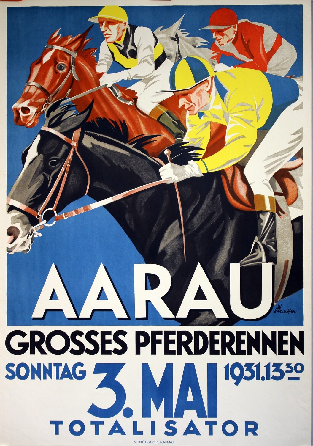 Stauffer W. - Aarau - Grosses Pferderennen 1931