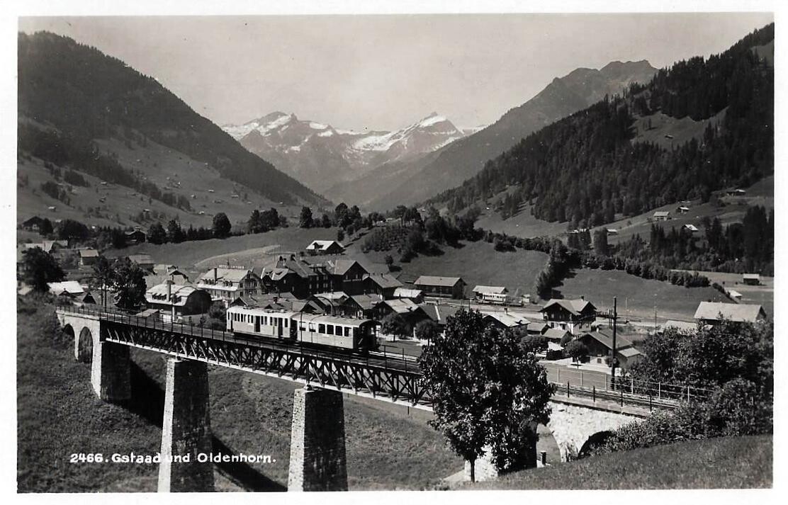 Gstaad und Oldenhorn um 1930
