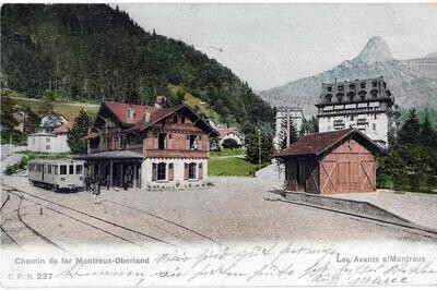 Chemin de fer Montreux-Oberland, Les Avants 1905