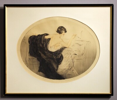 Icart Louis - Rauchende Frau