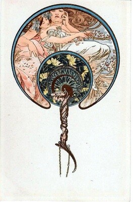 Mucha Alphonse - fan and handel