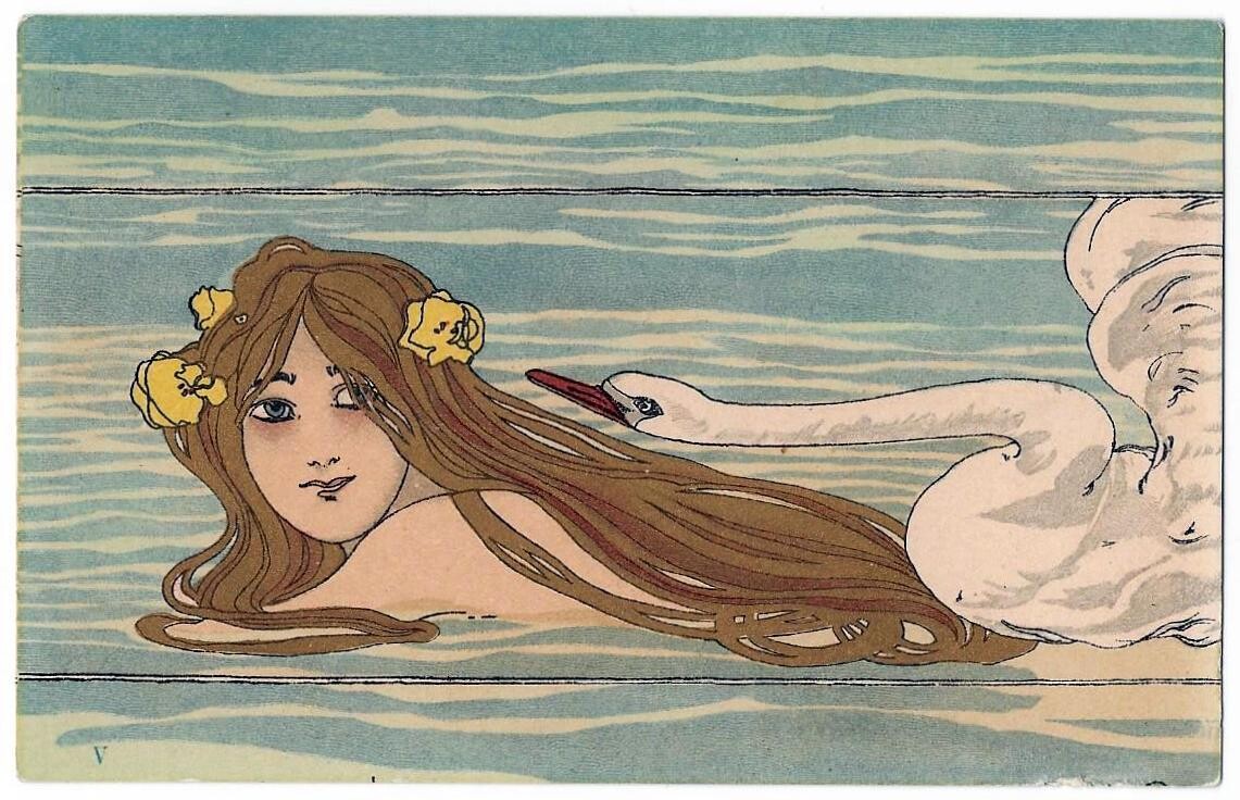 Kirchner Raphael - Leda and the swan