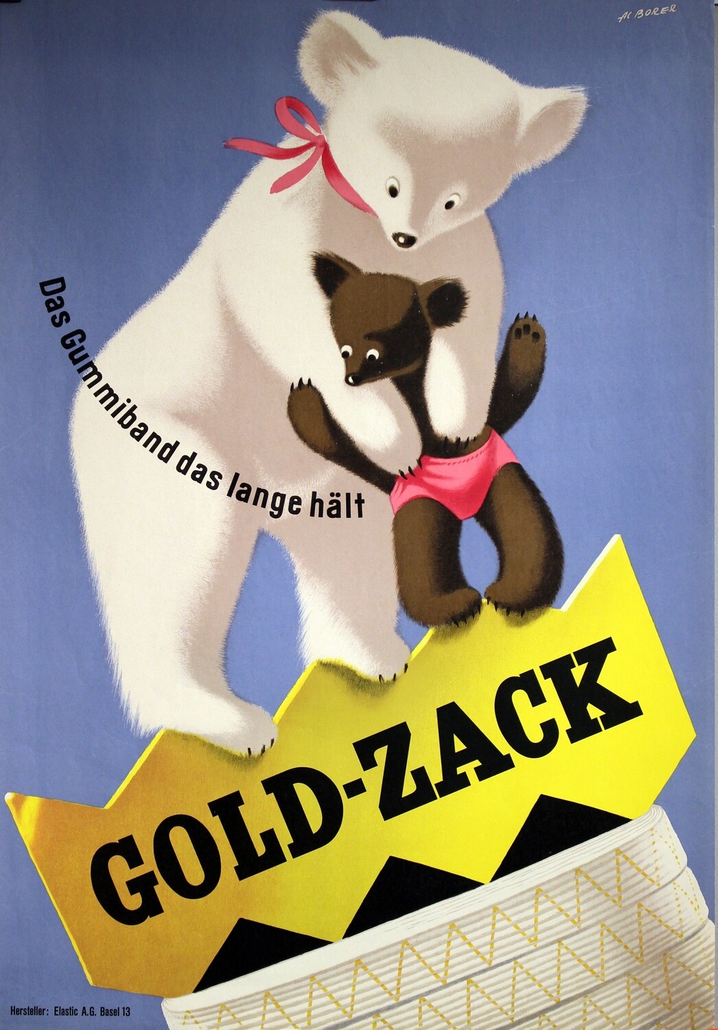 Borer Albert - GOLD-ZACK - Das Gummiband Original Plakat