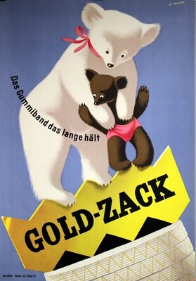 Borer Albert - GOLD-ZACK - Das Gummiband Original Plakat