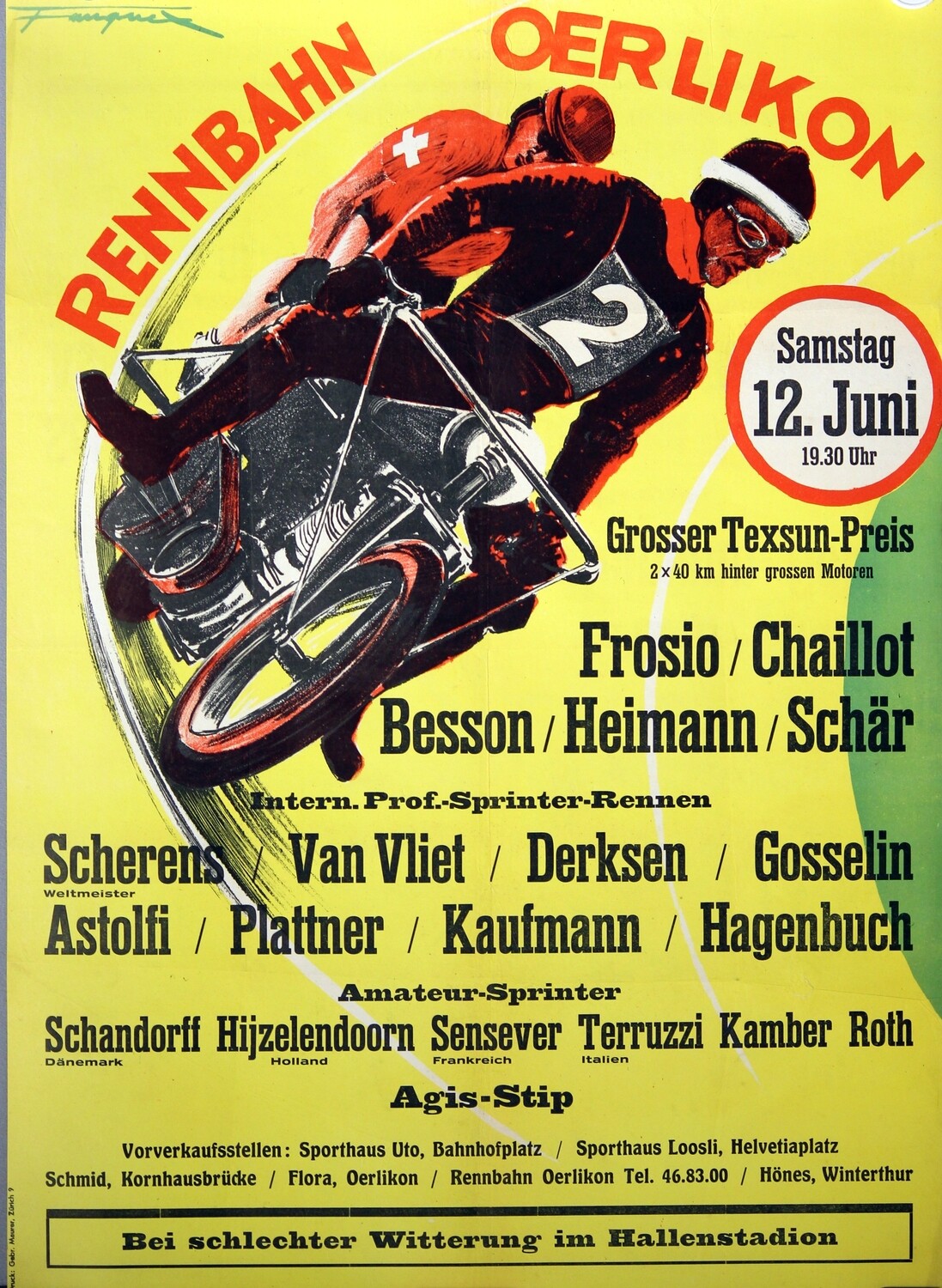 Fauquex Eugène - Rennbahn Oerlikon-Zürich 1954