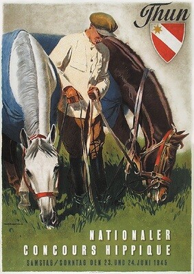 Hugentobler Iwan E. - Concours Hippique Thun 1945